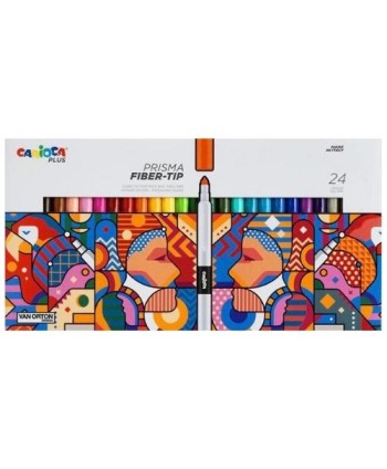pennarelli Carioca Plus Prisma Fiber Tip –  24 PZ