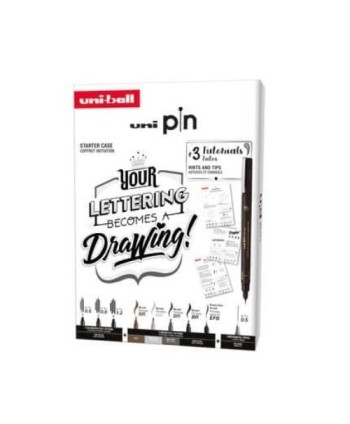 Uni Pin starter-kit lettering