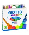 Pennarelli Giotto Turbo Color  – Punta Fine, Lavabile – 36 colori