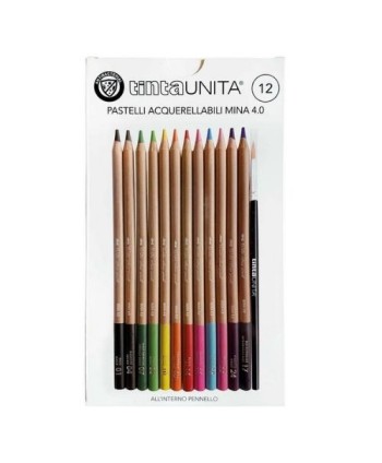 Pastelli acquarellabili Tinta Unita – 12 colori