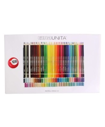 Cassettiera  Pastelli Tinta Unita Mina 4.0  – 108 colori