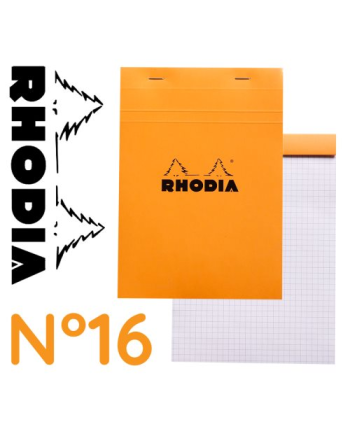 Blocco Rhodia ORANGE n°16...